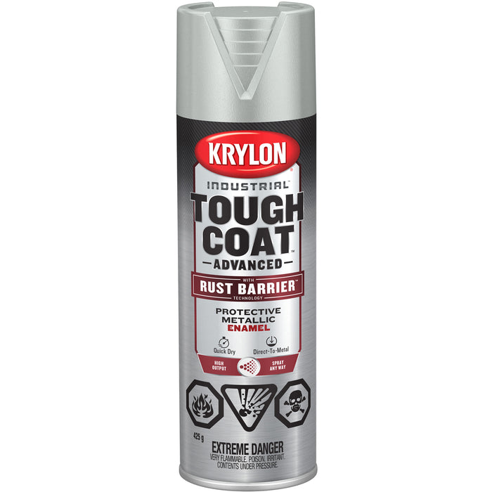 Tough Coat® Advanced Paint with Rust Barrier™ Technology, Aluminum, Metallic, 425 g, Aerosol Can