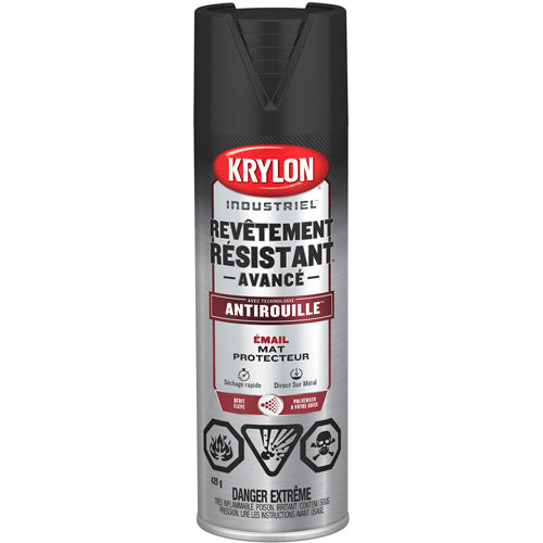 Tough Coat® Advanced Paint with Rust Barrier™ Technology, Black, Flat Finish/Matte, 425 g, Aerosol Can