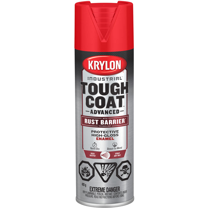Tough Coat® Advanced Paint with Rust Barrier™ Technology, Bright Red, High-Gloss, 425 g, Aerosol Can