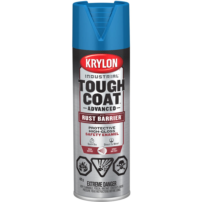 Tough Coat® Advanced Paint with Rust Barrier™ Technology, Safety Blue, High-Gloss, 425 g, Aerosol Can