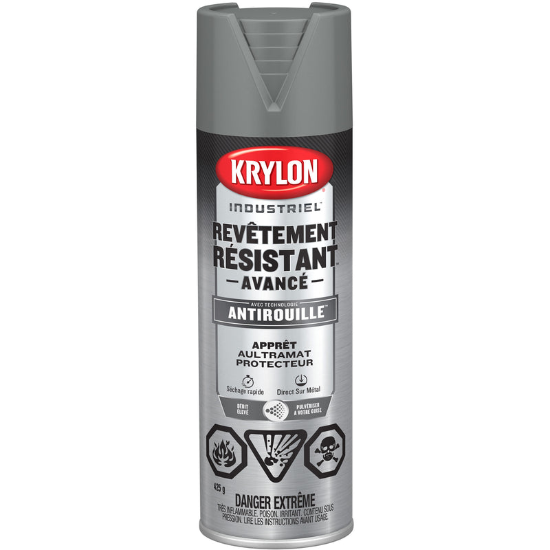 Tough Coat® Advanced Paint with Rust Barrier™ Technology, Grey Primer, Ultra-Flat, 425 g, Aerosol Can