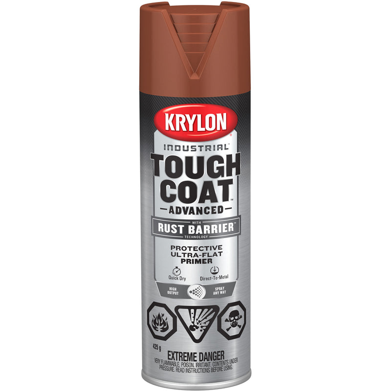 Tough Coat® Advanced Paint with Rust Barrier™ Technology, Red Oxide Primer, Ultra-Flat, 425 g, Aerosol Can