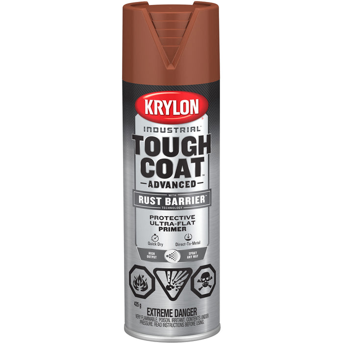 Tough Coat® Advanced Primer with Rust Barrier™ Technology, Red Oxide Primer, Ultra-Flat, 425 g, Aerosol Can