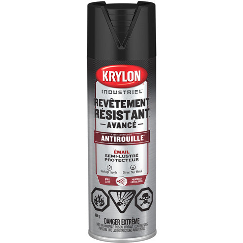 Tough Coat® Advanced Paint with Rust Barrier™ Technology, Black, Semi-Gloss, 425 g, Aerosol Can
