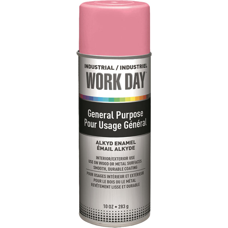 Industrial Work Day™ Paint, Pink, Gloss, 10 oz., Aerosol Can