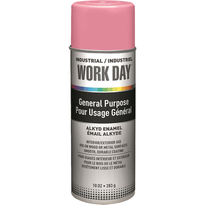 Industrial Work Day™ Paint, Pink, Gloss, 10 oz., Aerosol Can