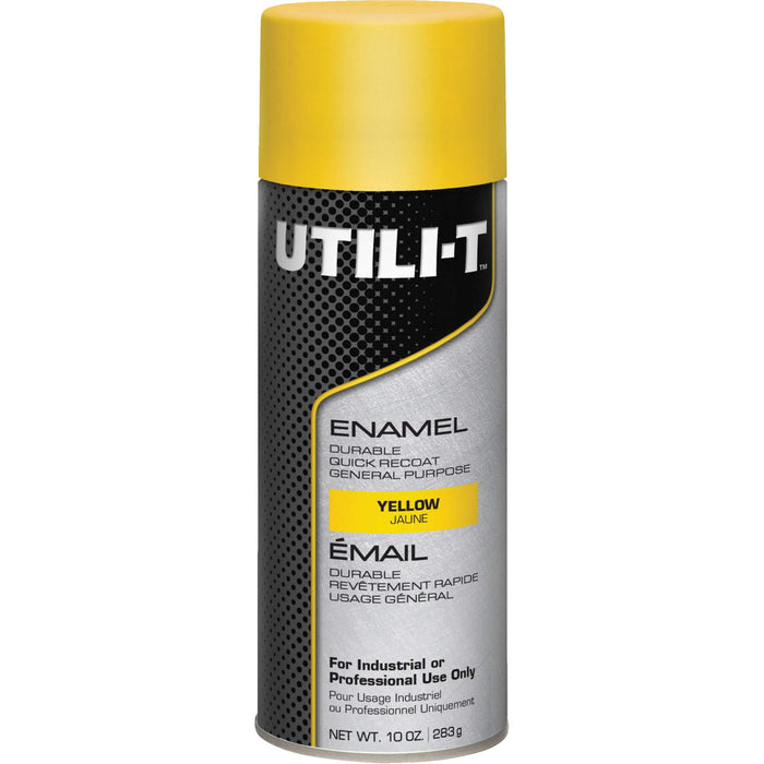UTILI-T™ General Purpose Enamel Spray Paint, Yellow, Gloss, 10 oz./283 g, Aerosol Can