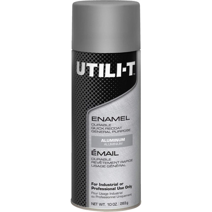 UTILI-T™ General Purpose Enamel Spray Paint, Aluminum, Gloss, 10 oz./283 g, Aerosol Can