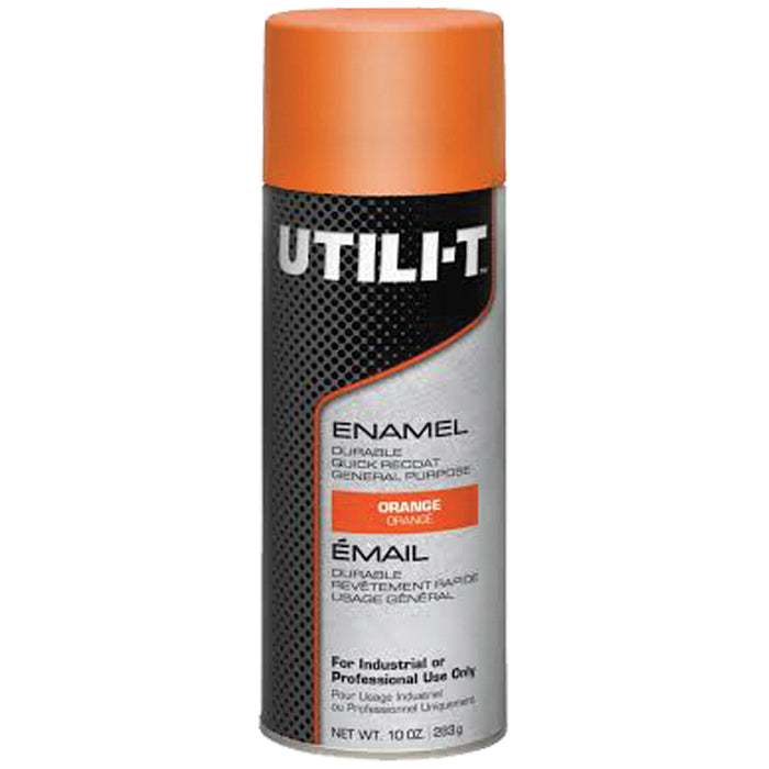 UTILI-T™ General Purpose Enamel Spray Paint, Orange, Gloss, 10 oz./283 g, Aerosol Can