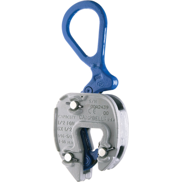 GX Lifting Clamps, 1000 lbs. (0.5 tons), 1/16" - 5/8" Jaw Opening