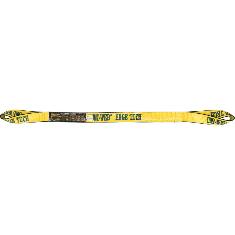 Élingue en polyester, double épaisseur, œillet torsadé, type 4, 2 po l x 12 pi L, capacité verticale de 6 200 lb.