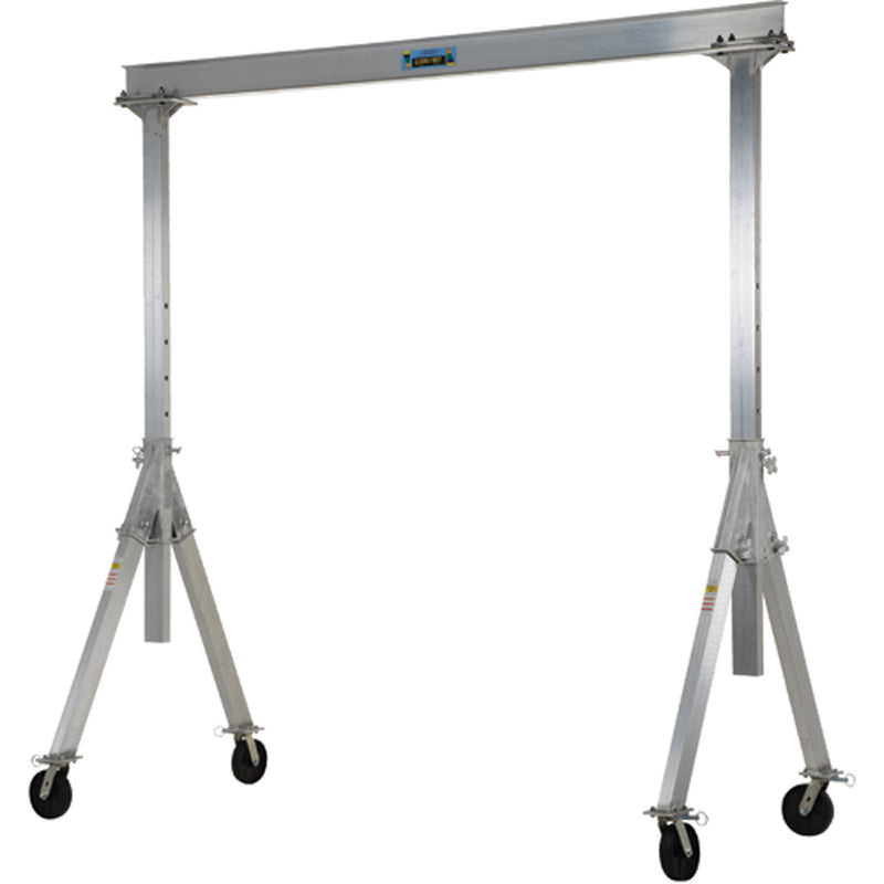 Adjustable Aluminum Gantry Crane, 10' L, 4000 lbs. (2 tons) Capacity