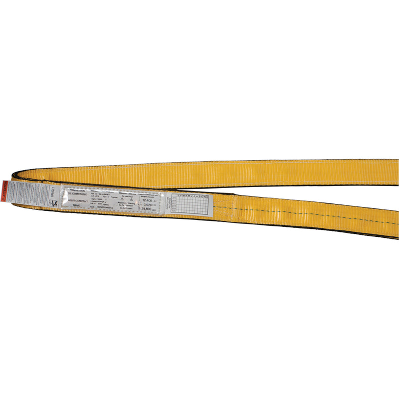 Nylon Slings, Double Ply, Endless, Type 5, 2" W x 10' L, 12400 lbs. Vertical Load Limit
