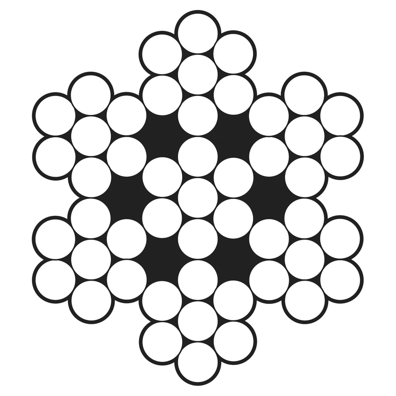 Câble métallique, 30,5 m (100 pi) x 0,85 tonne (1 700 lb), acier inoxydable