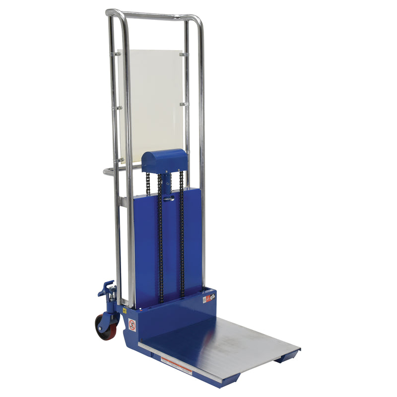 Hefti-Lift Load Stacker, Foot Pump Operated, 880 lbs. Capacity, 59" Max Lift