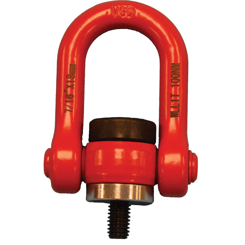 Anneau de levage pivotant VQ, M12, filetage 18 mm, acier allié