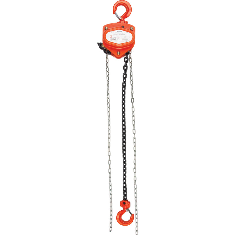 Chain Hoist, 20' Lift, 10000 lbs. (5 tons) Capacity, Alloy Steel Chain
