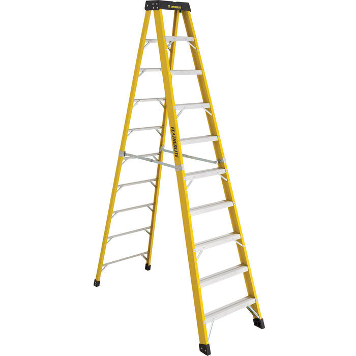 Industrial Heavy-Duty Stepladders (6400 Series), 10', Fibreglass, 300 lbs. Capacity, Type 1A