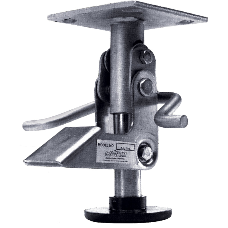 Floor Lock Brakes - Heavy-Duty, 4-3/4" Extended Height, 3-11/16" Retracted Height