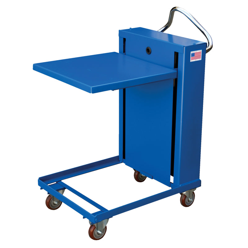 Tables auto-élévatrices, 50,8 cm (L) x 50,8 cm (l), acier, capacité de charge de 200 kg (460 lb)