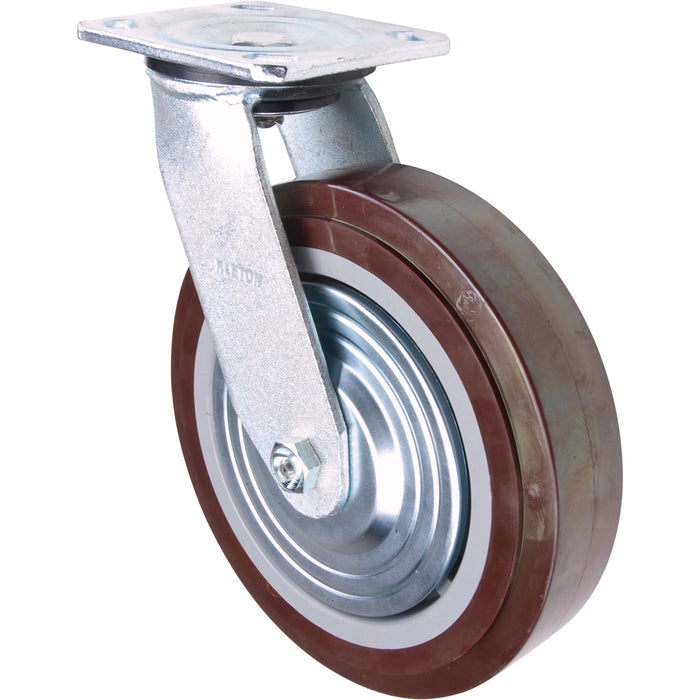 Caster, Swivel, 8" (203.2 mm), Polyurethane, 1000 lbs. (453.6 kg.)