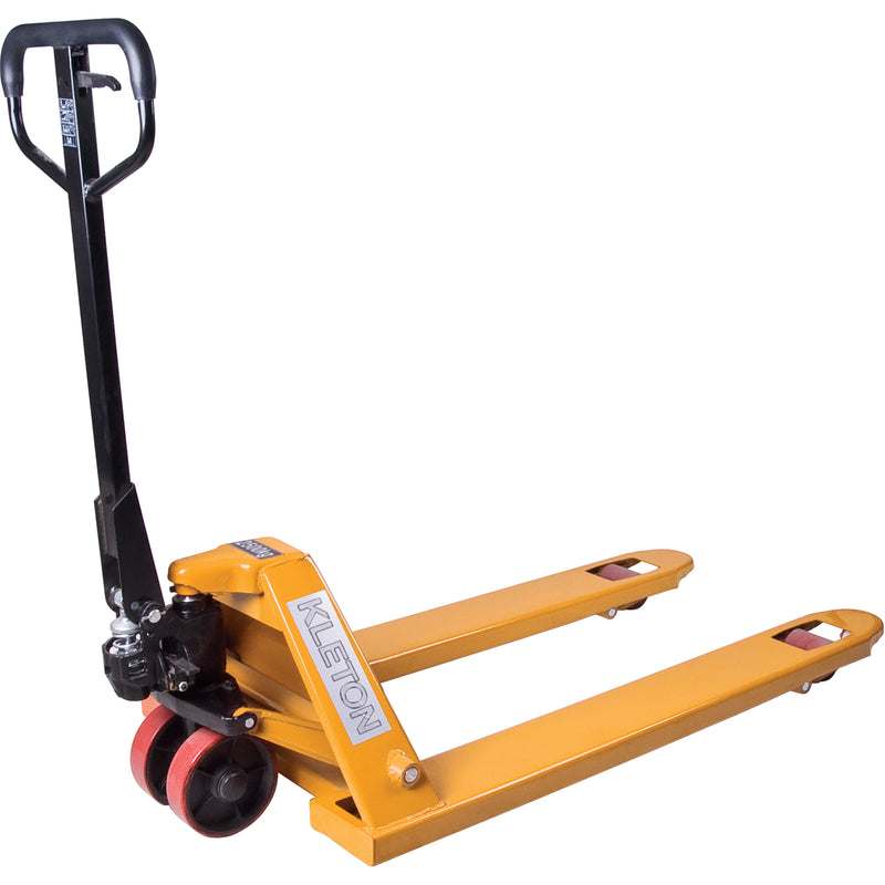 Transpalette hydraulique, acier, 48 po L x 27 po l, capacité de 5 500 lb