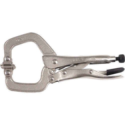 Super Heavy-Duty Locking C-Clamp with Swivel Pad