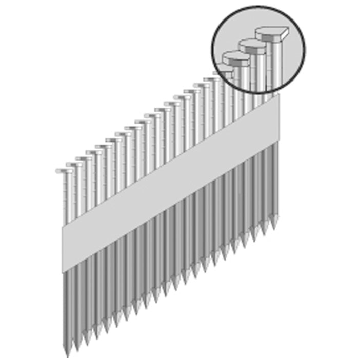 Clous en bande 34° - assemblés en papier
