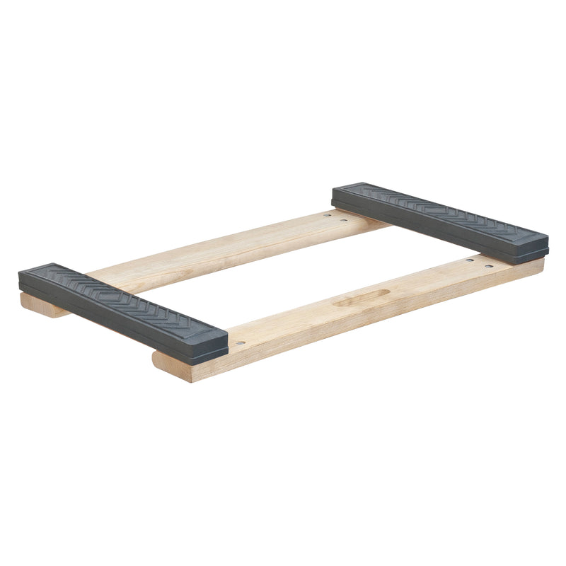 Rubber Ends Hardwood Dolly Frame, Wood Frame, 18" W x 30" D x 1.5" H, 900 lbs. Capacity