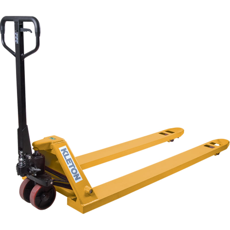 Transpalette hydraulique à fourche longue, 72 po L x 27 po l, capacité de 3 300 lb
