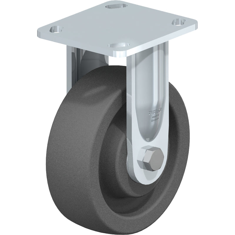 Roulette résistante aux chocs, rigide, 6 po (152,4 mm), nylon, 1 250 lb (567 kg)