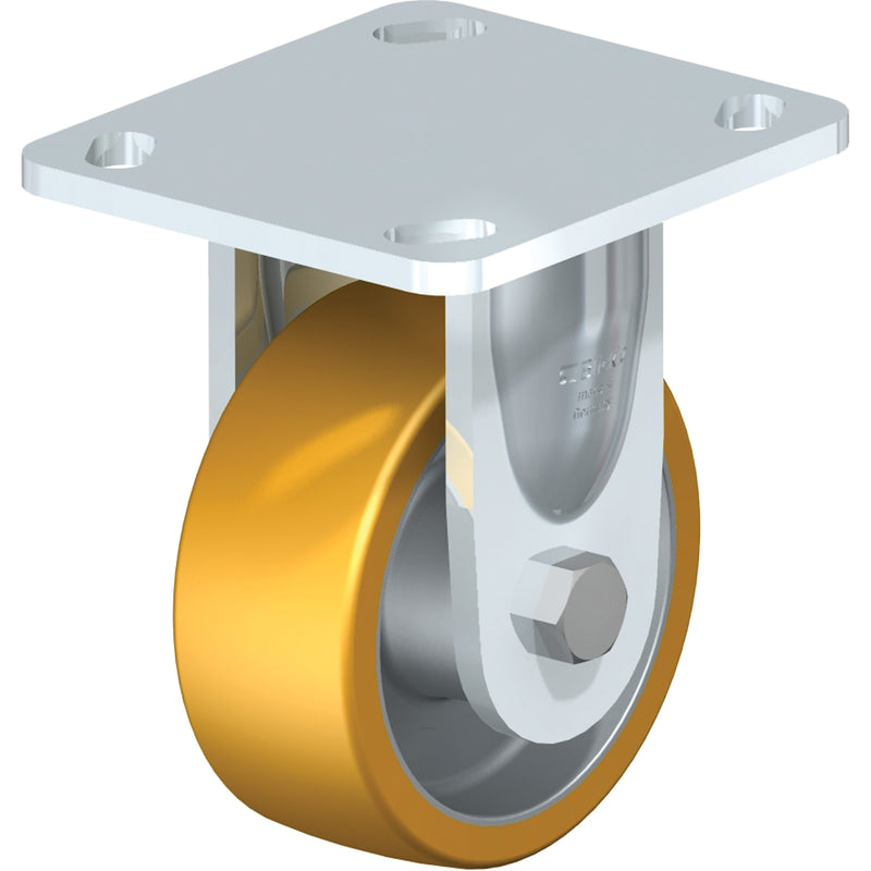 Roulette de haute qualité, rigide, 4 po (101,6 mm), élastomère de polyuréthane, 550 lb (249,5 kg)