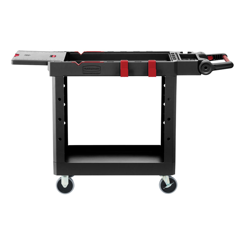 Heavy-Duty Adaptable Utility Cart, 2 Tiers, 17-3/4" x 36" x 46-1/5", 500 lbs. Capacity