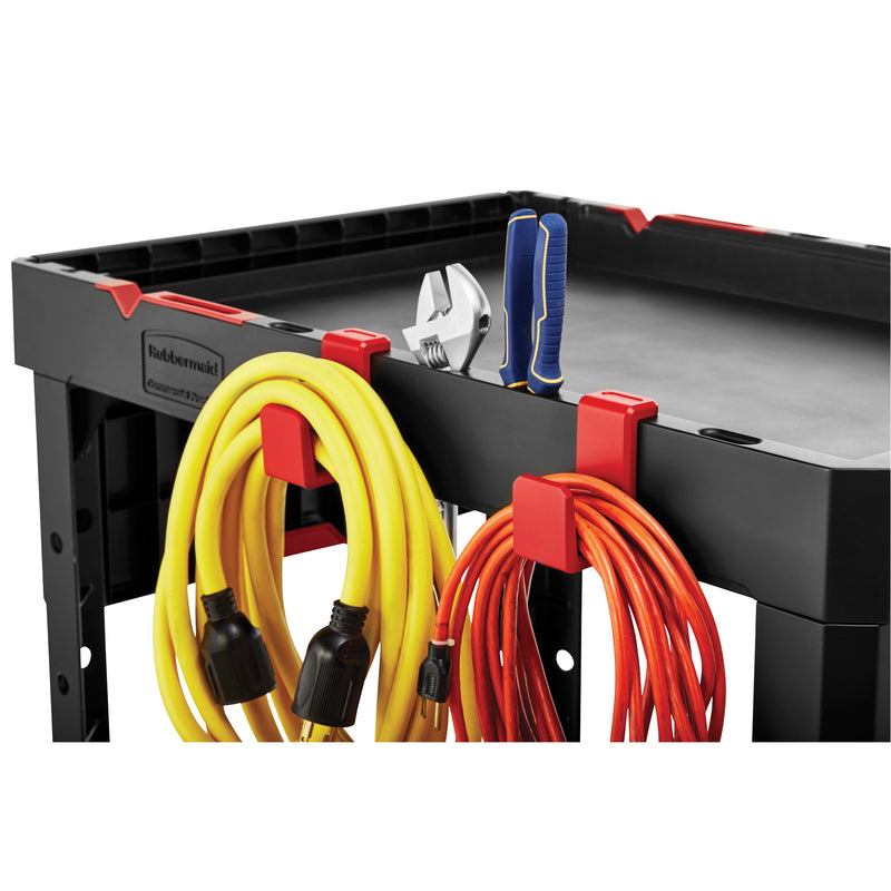 Heavy-Duty Adaptable Utility Cart, 2 Tiers, 17-3/4" x 36" x 46-1/5", 500 lbs. Capacity