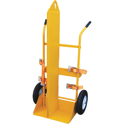 Welding Cylinder Torch Cart, Foam-Filled Wheels, 23-1/8" W x 22-13/16" L Base, 500 lbs.