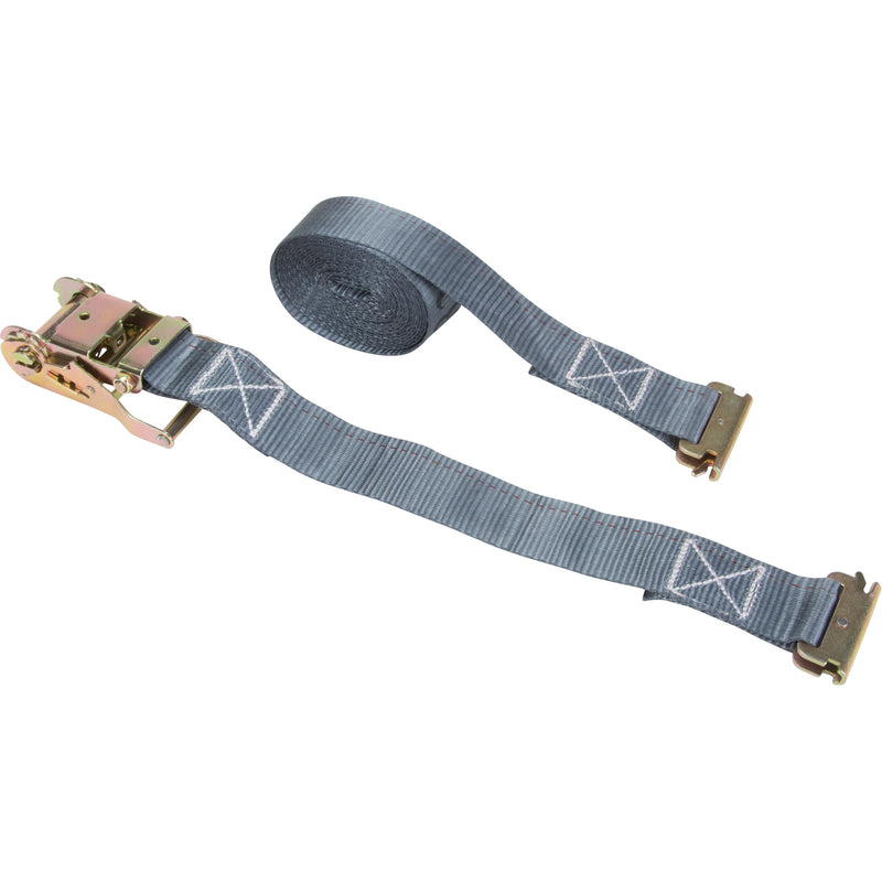 Sangle à cliquet, système E-Track, 2 po l x 16 pi L, charge de travail maximale de 1 333 lb (605 kg)