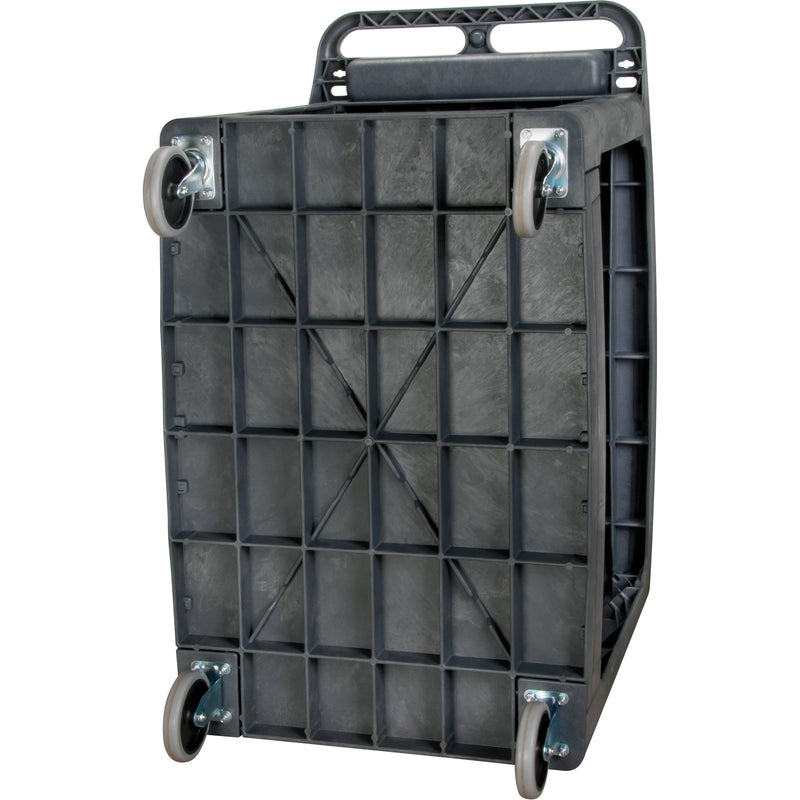 Chariot de service utilitaire à étagères plates, 2 niveaux, 64,5 x 82,5 x 111,8 cm, capacité de charge : 249 kg