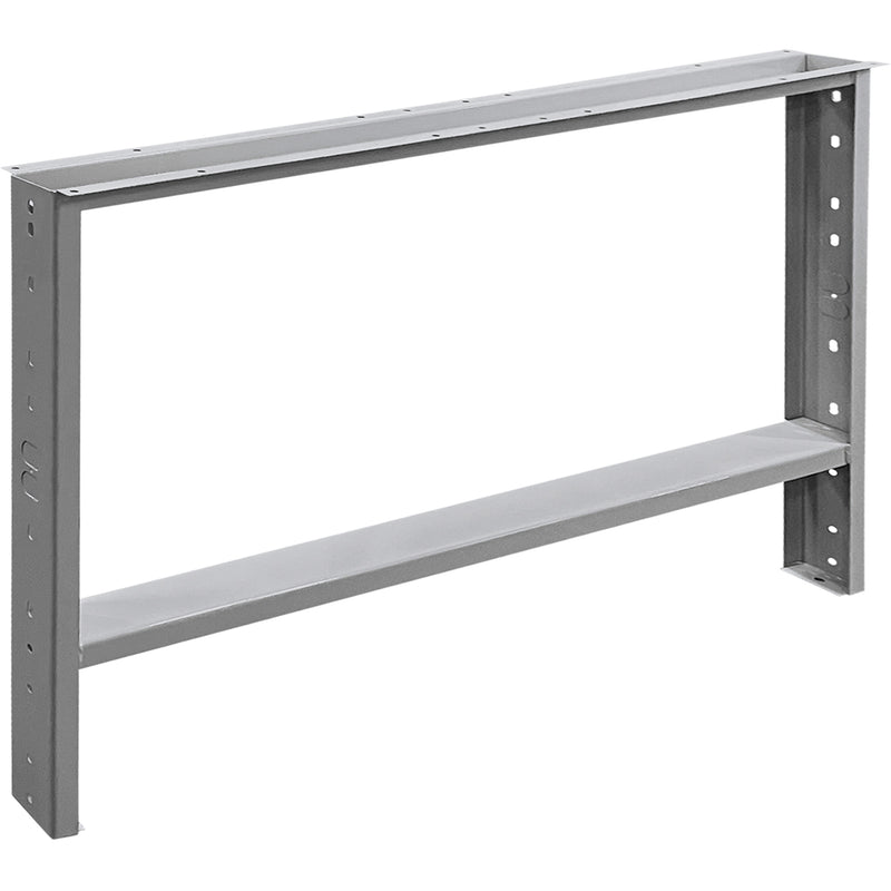 Pied d'établi en acier, 122 cm (P) x 81 cm (H), simple