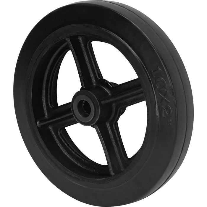 Mold-On Rubber Wheel, 10" (254 mm) Dia. x 2" (50.8 mm) W, 948 lbs. (430 kg) Capacity