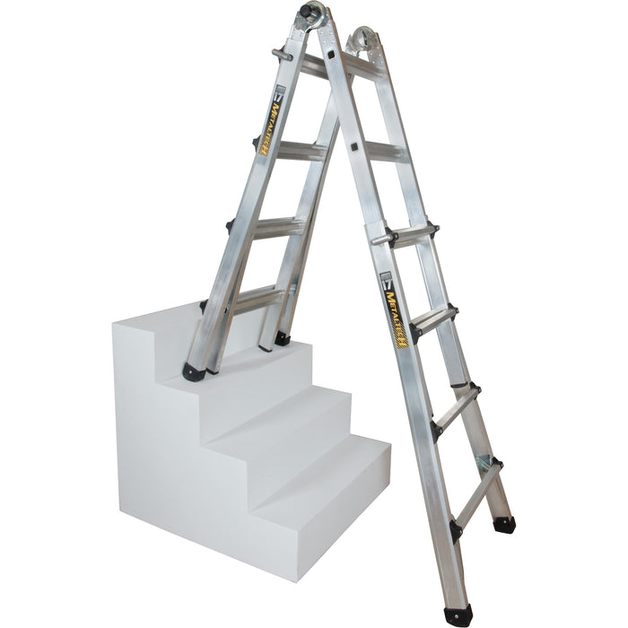 Telescoping Multi-Position Ladder, Aluminum, 300 lbs., CSA Grade 1A