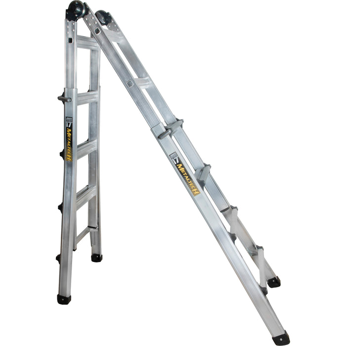 Telescoping Multi-Position Ladder, Aluminum, 300 lbs., CSA Grade 1A