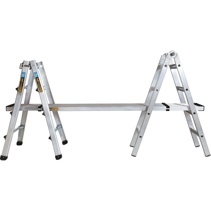 Telescoping Multi-Position Ladder, Aluminum, 300 lbs., CSA Grade 1A
