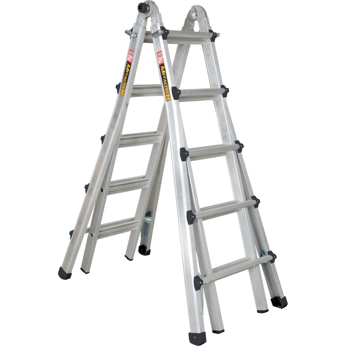 Telescoping Multi-Position Ladder, Aluminum, 300 lbs., CSA Grade 1A