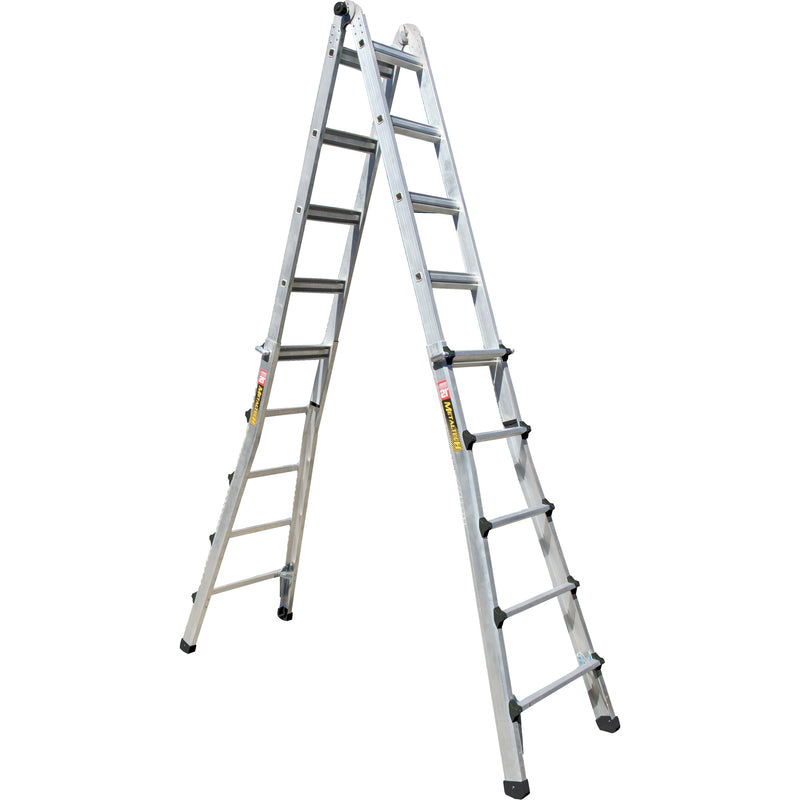 Échelle télescopique multipositions, aluminium, 300 lb, classe CSA 1A
