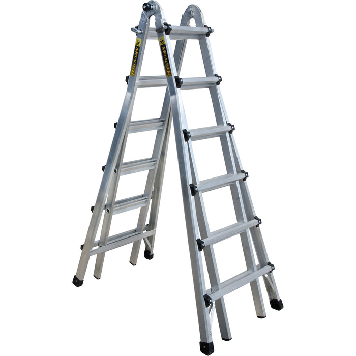 Telescoping Multi-Position Ladder, Aluminum, 300 lbs.