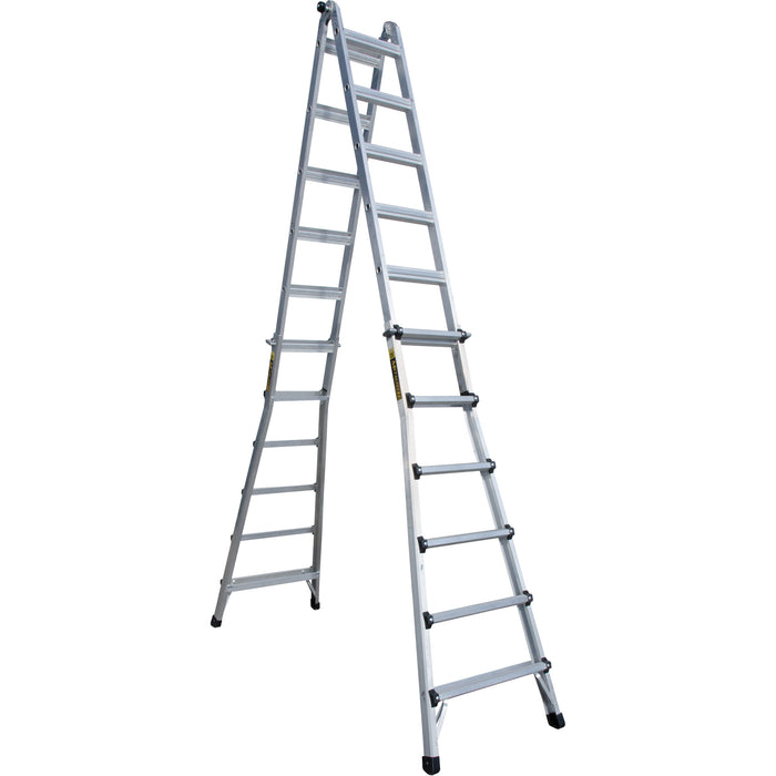 Telescoping Multi-Position Ladder, Aluminum, 300 lbs.