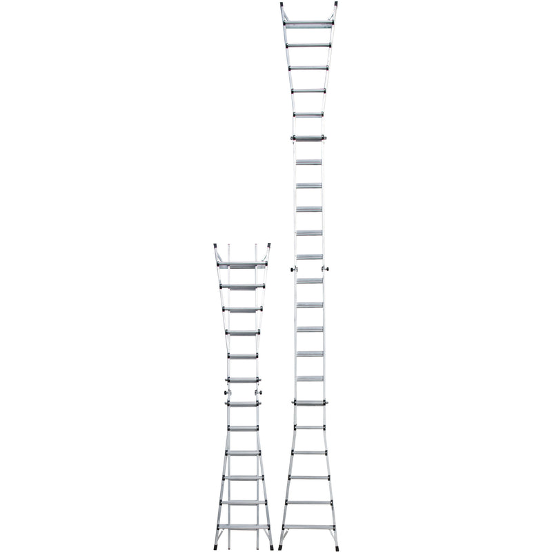 Échelle télescopique multipositions, aluminium, 300 lb