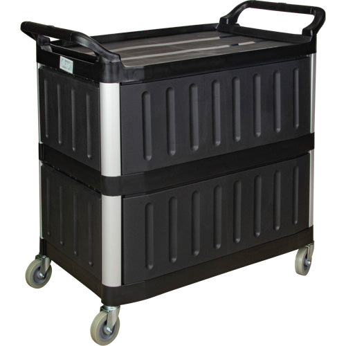 Utility Cart, 3 Tiers, 19-3/4" x 37-1/2" x 40-1/4", 250 lbs. Capacity