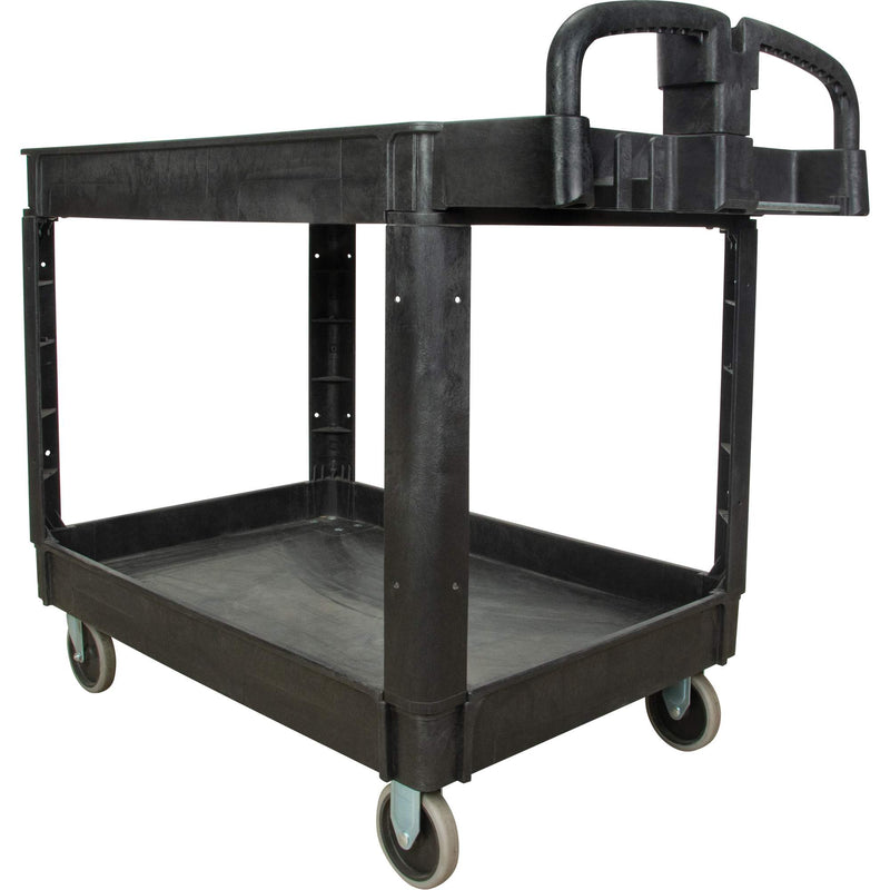 Utility Cart, 2 Tiers, 25-5/8" x 33-1/2" x 43-3/4", 550 lbs. Capacity
