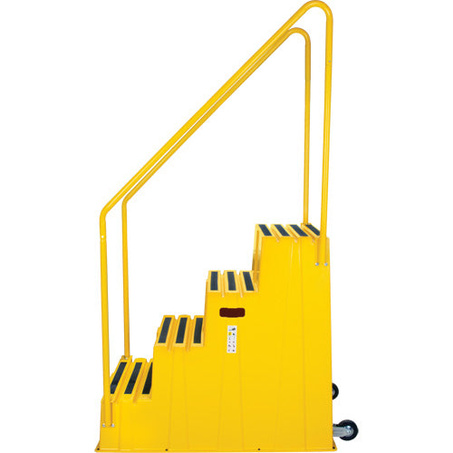 Industrial Step Stool, 4 Steps, 44" x 22-1/4" x 65-1/8" High